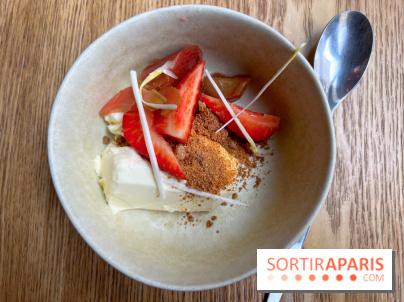 Chez Clo - Panna cotta asperge et fraises