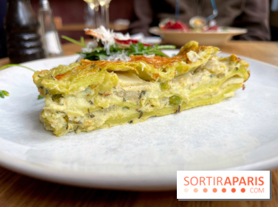 Chez Clo - Lasagnes artichaut, petit pois, ricotta