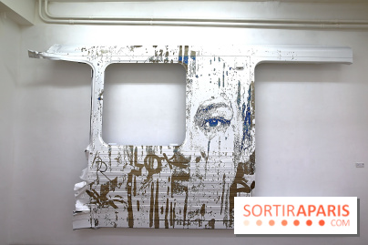 Vhils : nos photos de son exposition à la galerie Danysz à Paris - Seth Expo 5