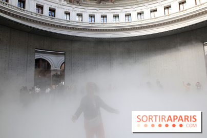 Fujiko Nakaya : nos photos de sa sculpture de brouillard à voir à la Bourse de Commerce