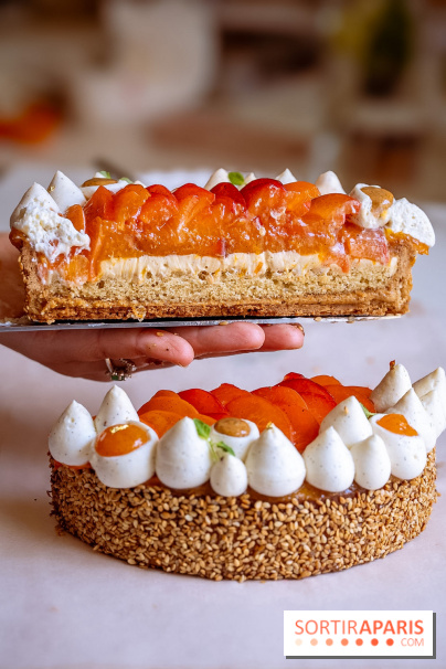 Les pâtisseries de Nour Kandler, la collection estivale en photos - tarte abricot