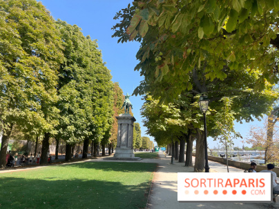 La promenade du Cours de la Reine, une ancienne promenade royale le long des quais de Seine