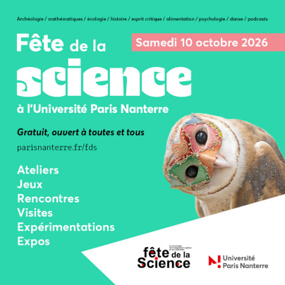 Fête de la science 2026 à l'Université Paris Nanterre