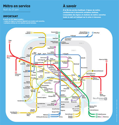 Fête de la Musique 2018 : les transports en service toute la nuit en île de France