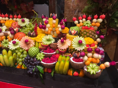 Bûche de Noël 2018 : la bûche en fruits de la Ferme de Longchamp 