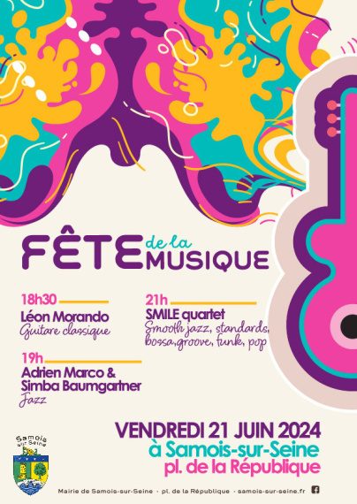 Fête de la Musique à Samois sur Seine (77), jazz, funk et pop au programme