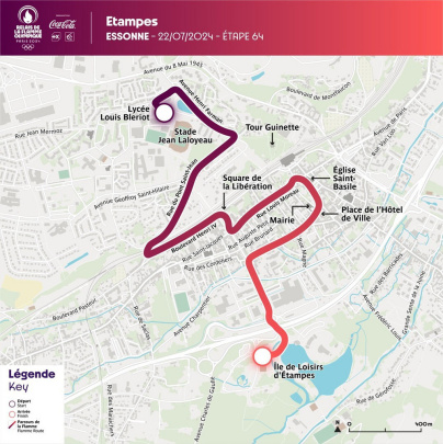 JO Paris 2024 : Le Parcours détaillé de la flamme Olympique en Essonne - étampes