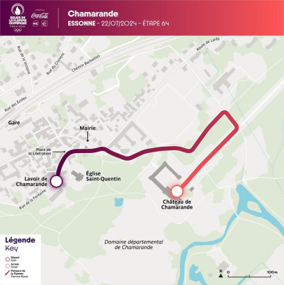 JO Paris 2024 : Le Parcours détaillé de la flamme Olympique en Essonne - Chamarande