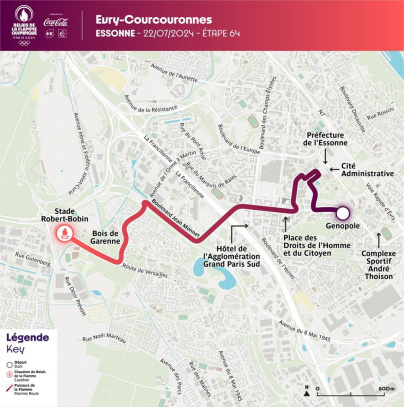 JO Paris 2024 : Le Parcours détaillé de la flamme Olympique en Essonne - Évry-Courcouronnes