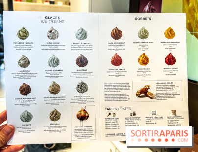 Angiolo, le nouveau glacier du 6e qui régale Saint-Germain-des-Près - carte des glaces