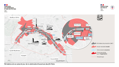 Cérémonie d'ouverture des JO Paris 2024, tout savoir pour bien s'organiser : périmètre SILT
