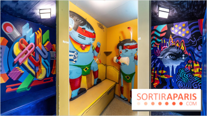 Les cabines de 70 artistes de la piscine Molitor se dévoile, l’exposition street-art insolite 