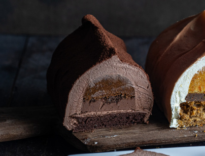 La bûche de Noël chocolat de Jardin Sucré