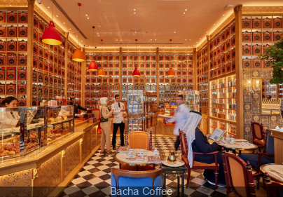 Bacha Coffee opens a luxurious Moroccan café on the Champs-Elysées that looks like a palace