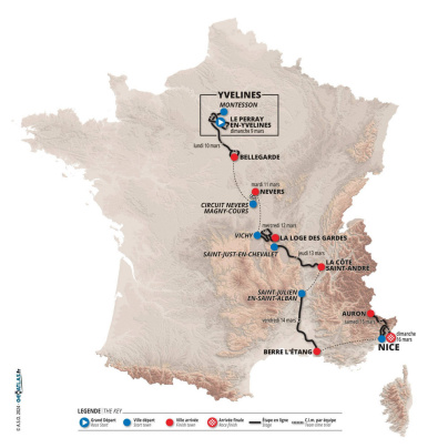 Paris-Nice 2025 : le parcours avec un départ du Perray-en-Yvelines, favoris et diffusion TV
