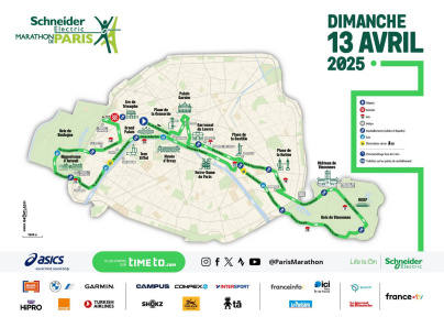 Marathon de Paris 2025 : Date, parcours et carte détaillée