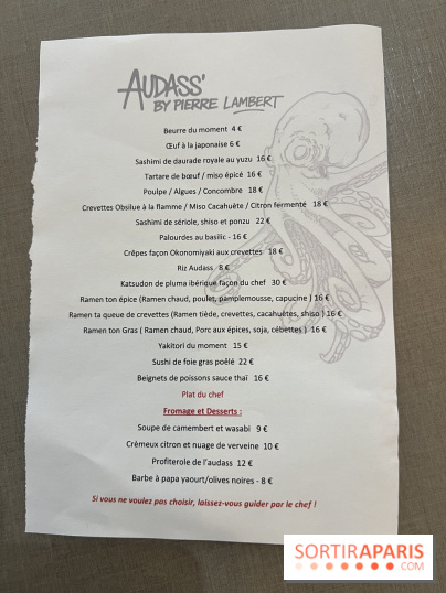 Audass', le restaurant izakaya fusion japonais à Asnières-sur-Seine