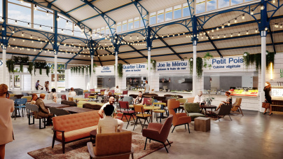 La Halle Flachat, le spot gourmand et festif ouvre en septembre à Asnières sur Seine