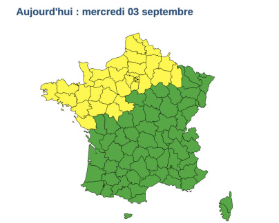 Orages et vents, vigilance jaune à Paris et en Ile-de-France ce mercredi 3 septembre