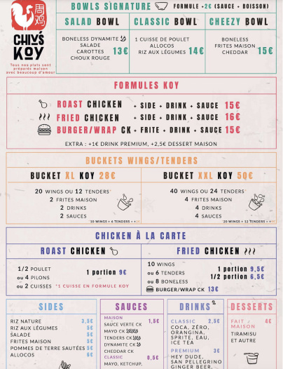 Chiv's Koy,  nouveau temple du poulet frit Paris 13e