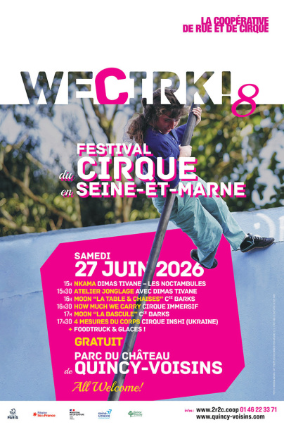 We Cirk ! 2026, le festival de cirque gratuit en Seine-et-Marne