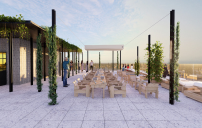 Un immense rooftop de 500 m2 avec resto bistronopmique, se prépare à la Défense