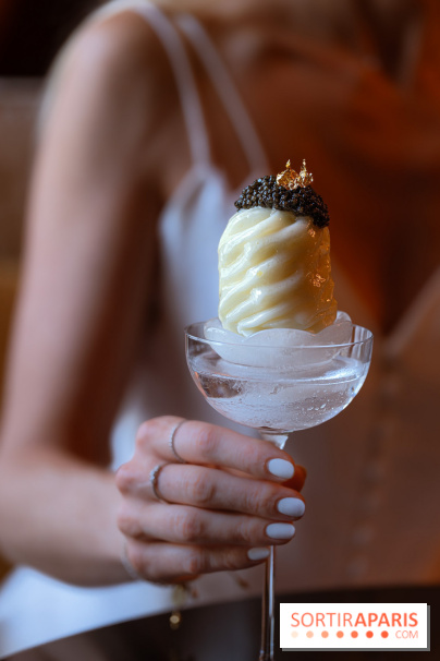 Coupe glacée citron caviar des Salons du Prince au Shangri La Paris