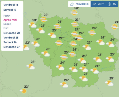 Météo Paris Île-de-France : prévisions du week-end des 19 et 20 septembre