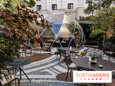 Bulle d’Hiver du Jardin privé : bar éphémère hivernal 2019/2020 du Novotel Paris Les Halles