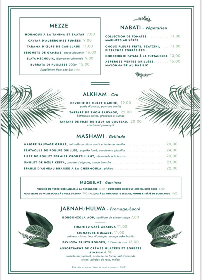 Manzili, le restaurant de Mohamed Cheikh,Top Chef 2021, au Jardin des Plantes 