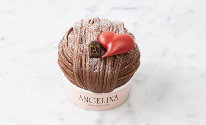 Un cœur Mont Blanc chez Angelina pour la Saint Valentin 2022