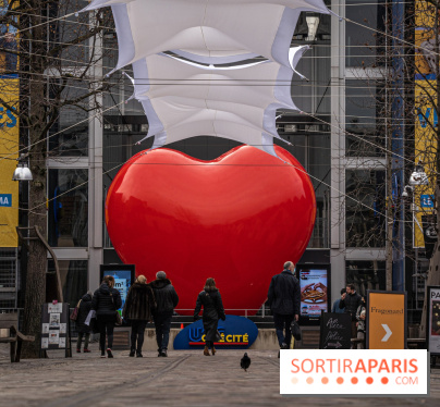Un cœur XXL à Bercy Village pour la Saint-Valentin