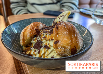 Père & Fils Burger par Alléno - bomba au caramel salé - sundae revisité