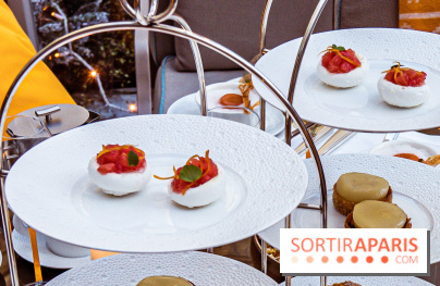 Le nouveau tea time du Joy à l'Hôtel Fouquet's Paris - pavlova coco pamplemousse