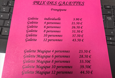 La galette magique et coquine de la boulangerie Legay Choc 2023