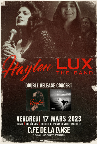 Haylen et Lux The Band en concert exceptionnel au Café de la Danse