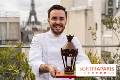 Lumières de Paris, l'oeuf de Pâques 2023 du Fouquet's Paris par Anthony Coquereau