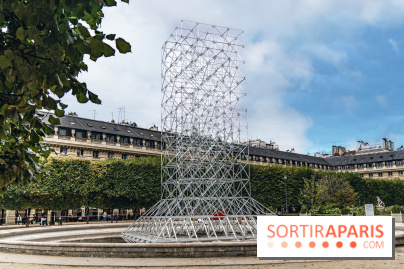 Réflexions d'Emmanuel Barrois, Une installation monumentale insolite au Jardin du Palais Royal