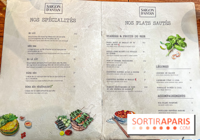 Saigon d’Antan, le restaurant vietnamien authentique à Paris près du Jardin du Luxembourg - carte - menu