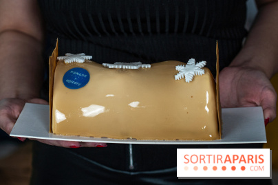 Bûche de Noël "Slalom" par Merouan Bounekraf en Livraison Nationale