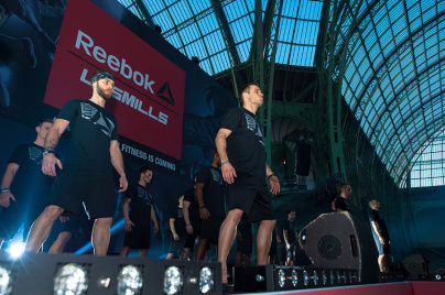 Le Grand Palais, transformé en salle de fitness géante