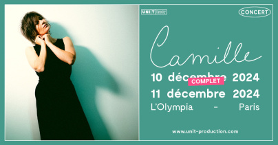 Camille en concert à l'Olympia à Paris en décembre 2024, nouvelle date