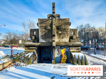 Insolite : quelle est cette sculpture en forme de visage inca à Paris ?