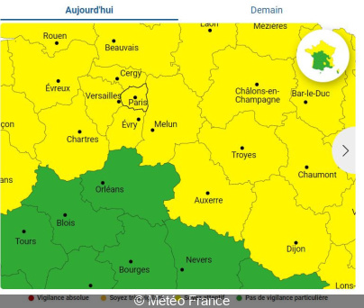 Tempête Isha : Paris et toute l'Île-de-France sont en alerte en janvier pour les violences cette nuit