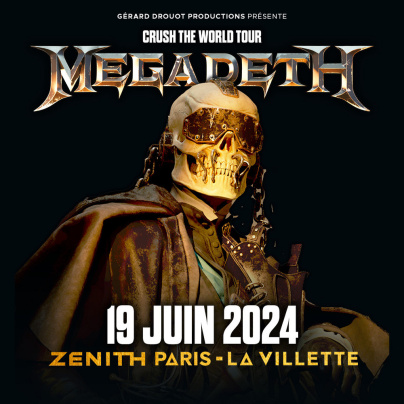Megadeth en concert au Zénith de Paris en juin 2024