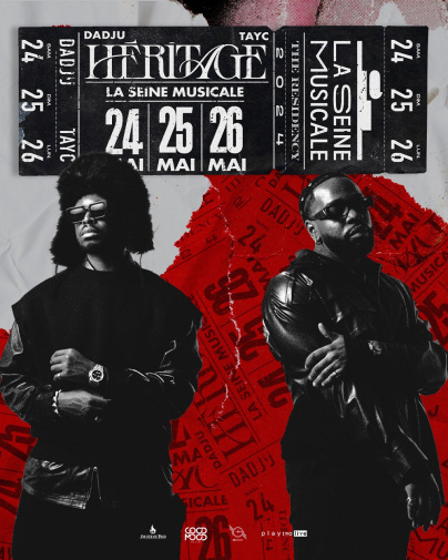 Dadju et Tayc en concert à la Seine Musicale en mai 2024