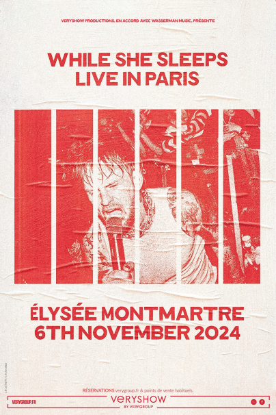While She Sleeps en concert à L’Elysée Montmartre à Paris en novembre 2024