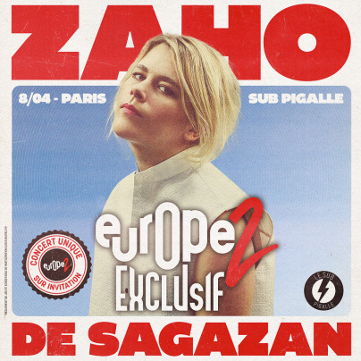 Zaho de Sagazan en concert privé Europe 2 au Sub Pigalle