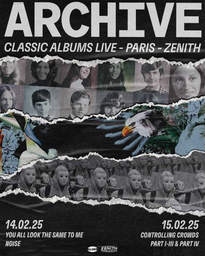 Archive en concert au Zénith de Paris en février 2025