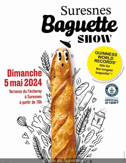 Suresnes Baguette Show : les Hauts-de-Seine préparent le record de la plus longue baguette du monde